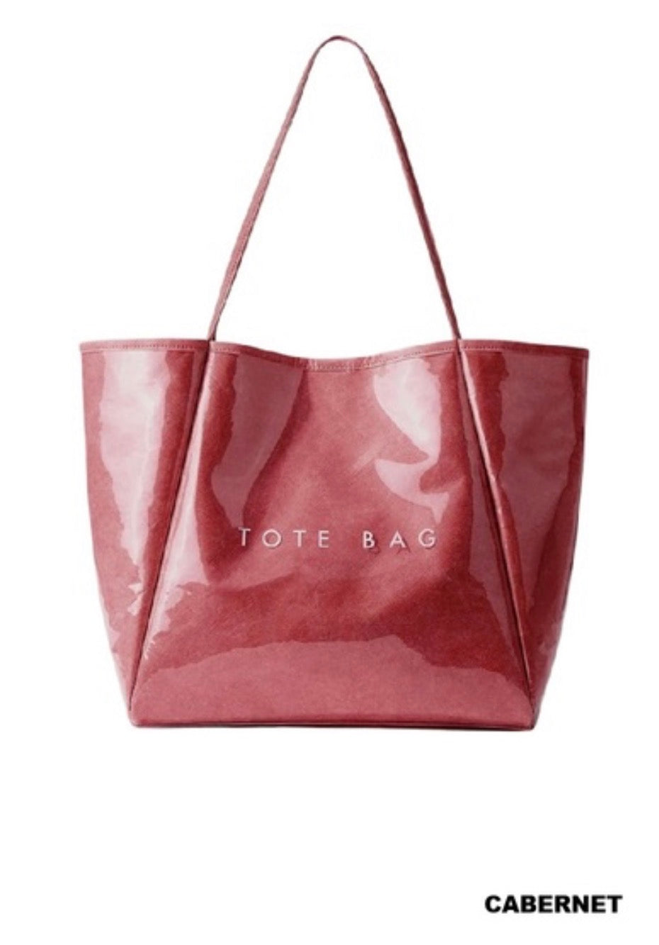 PVC Kraft Weekender Tote Bag-Cabernet