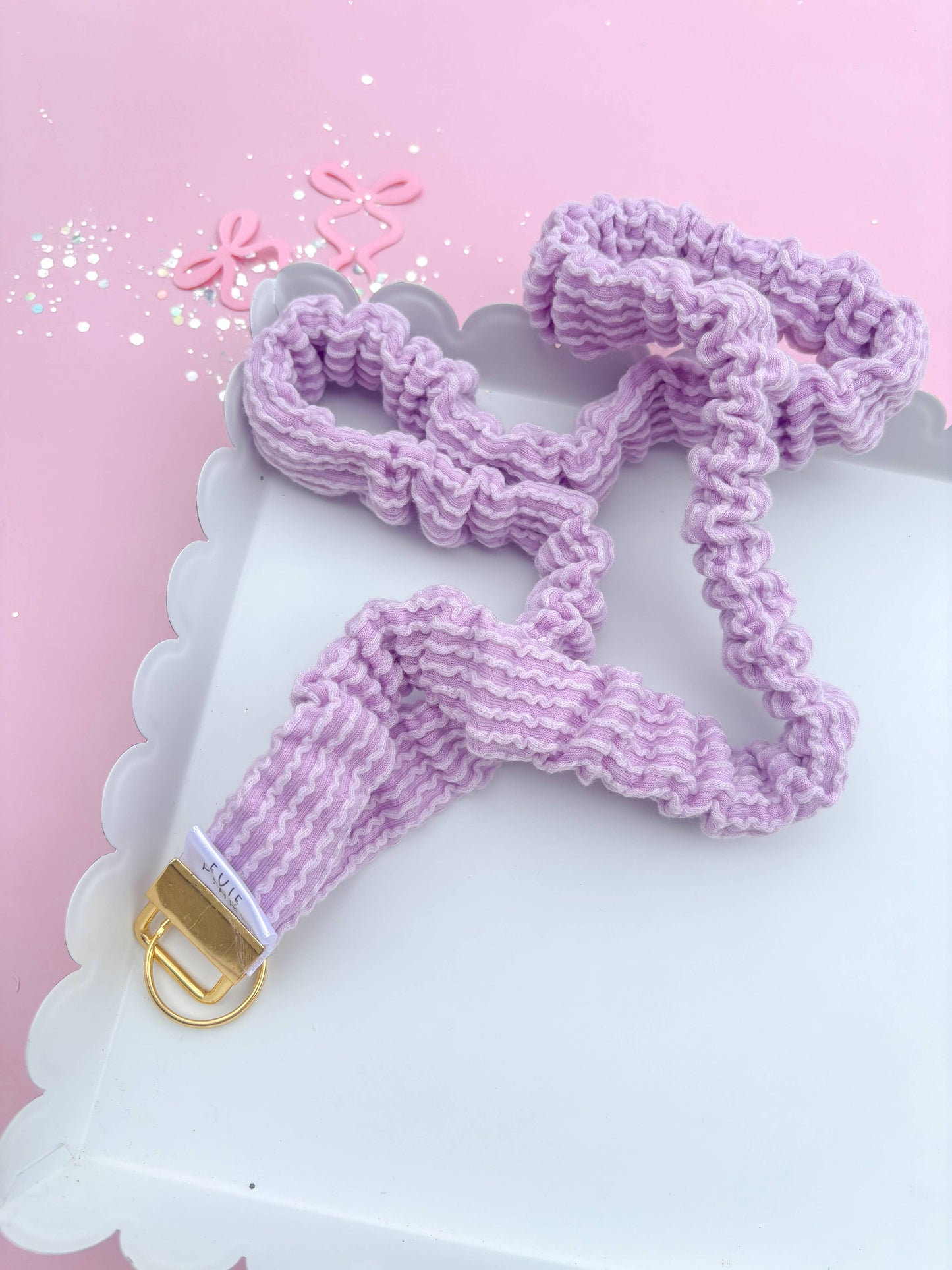 Lilac Ribbed Teacher Gift Set- Lanyard| Knotted Headband