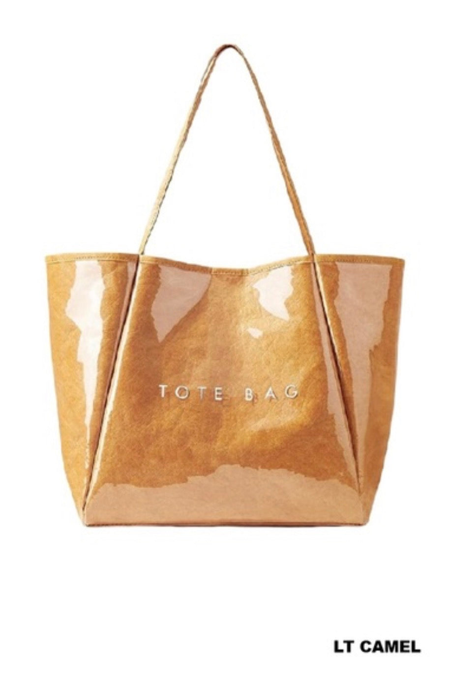 PVC Kraft Weekender Tote Bag-LT Camel