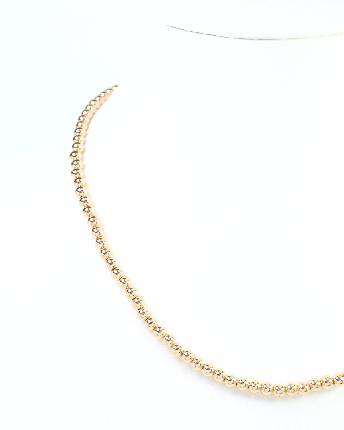 Bimini 5mm Bead Necklace Gold