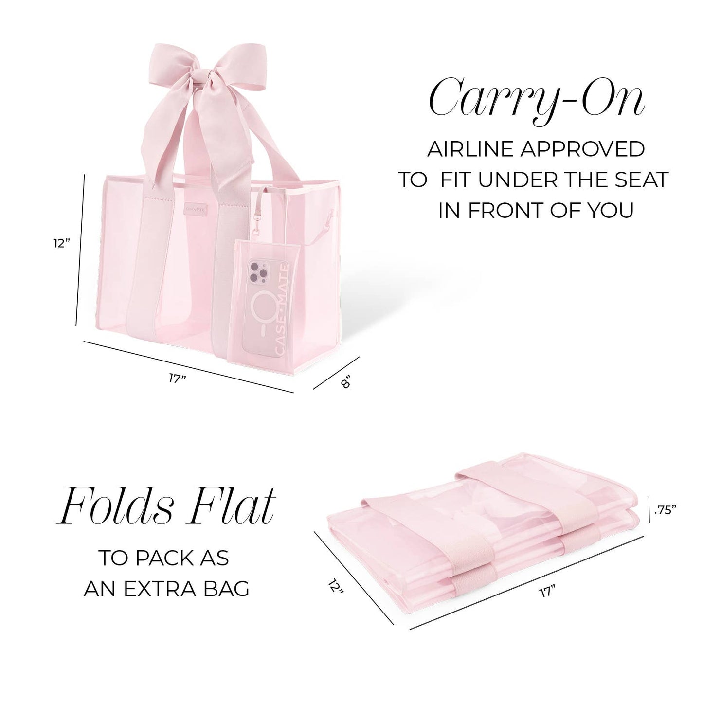 Case-Mate Pink Jelly Tote Bag