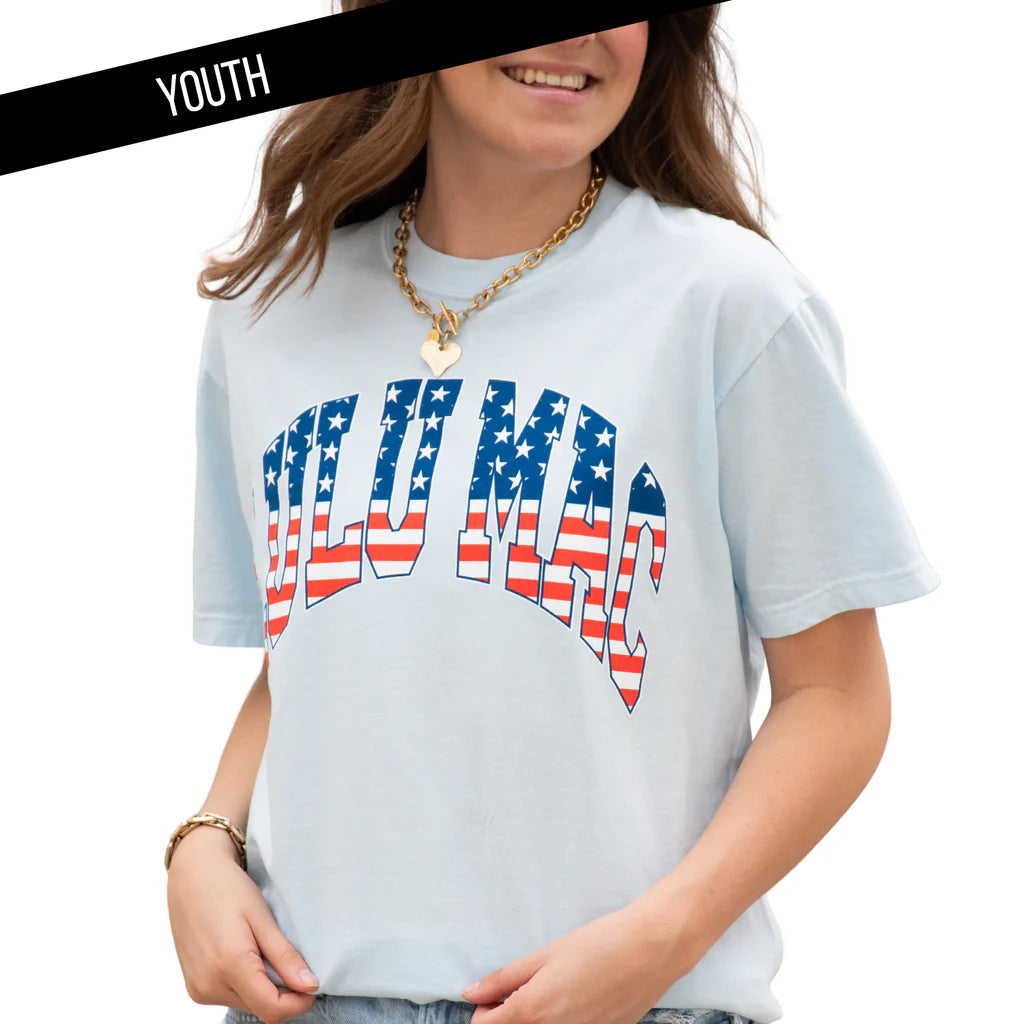LLM- Youth Red White Blue Stars
