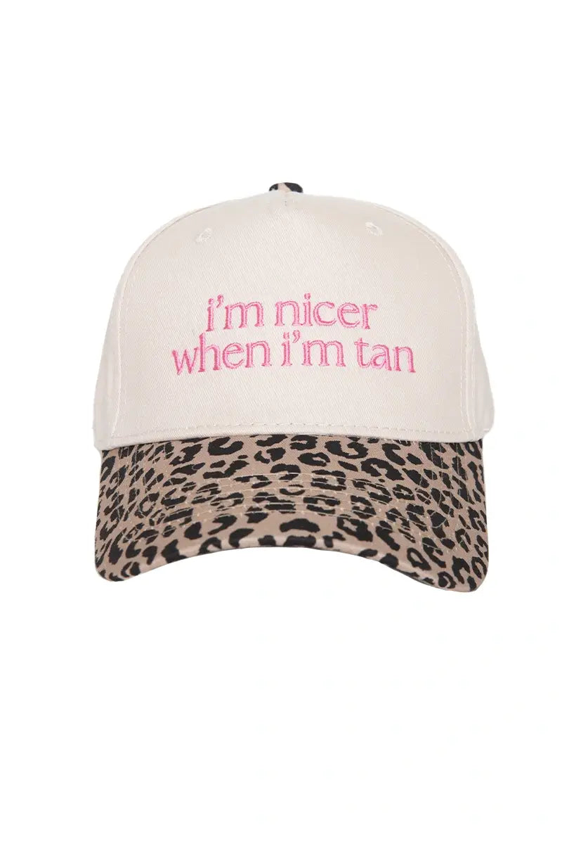 I'm Nicer When I'm Tan Two-Toned Vintage Hats