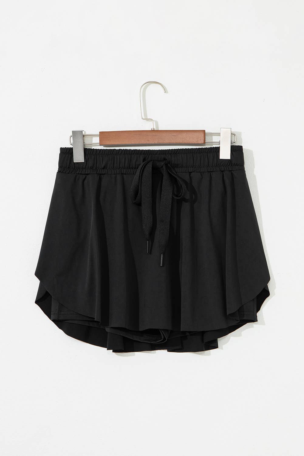 Drawstring High Waist Lined Tennis Skorts