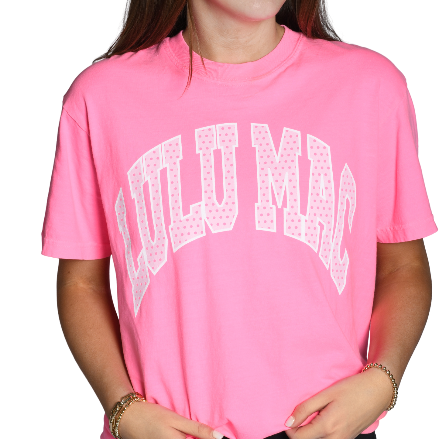 Lulu Mac Comfort Color Polka Dot Tee