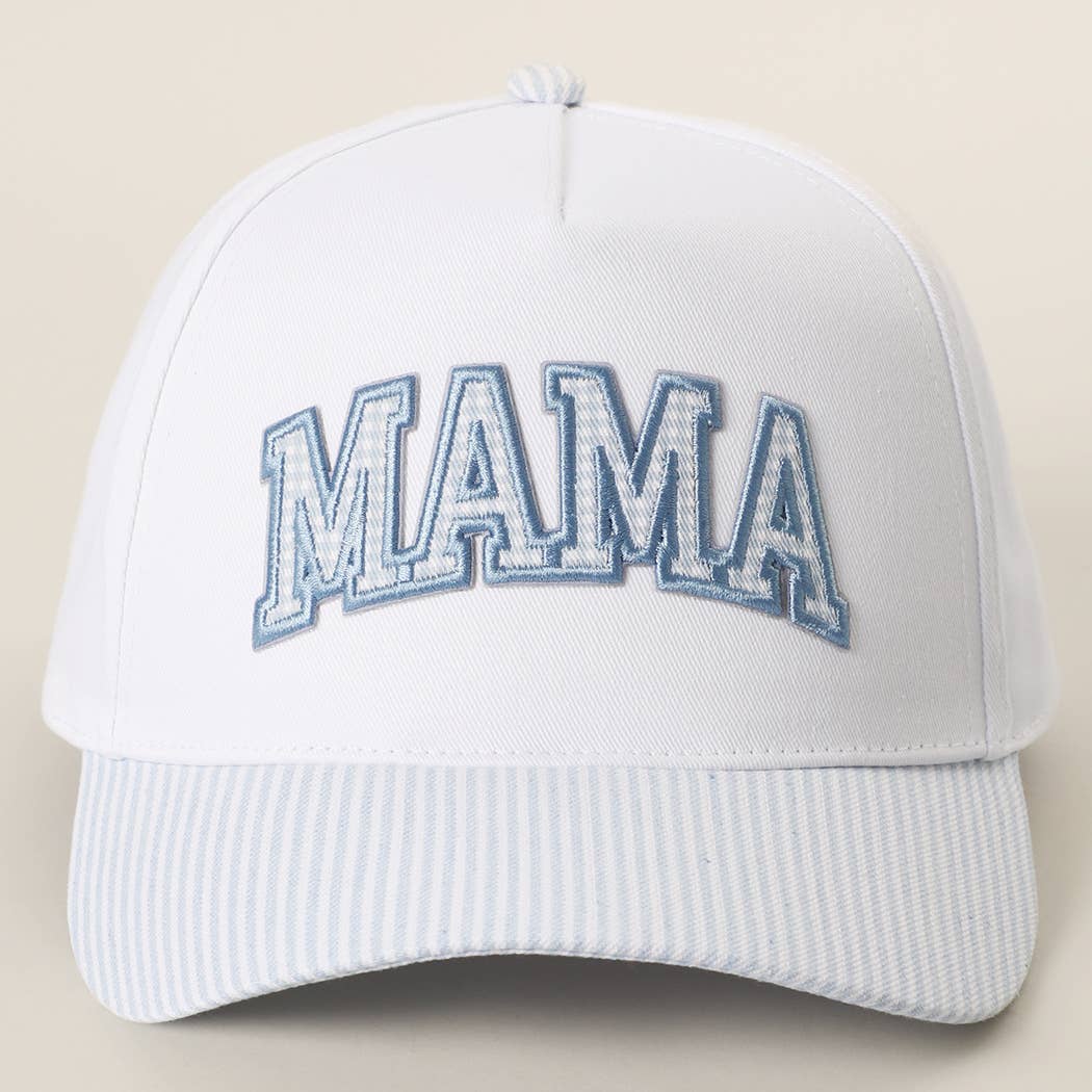 MAMA Gingham Trucker Hat
