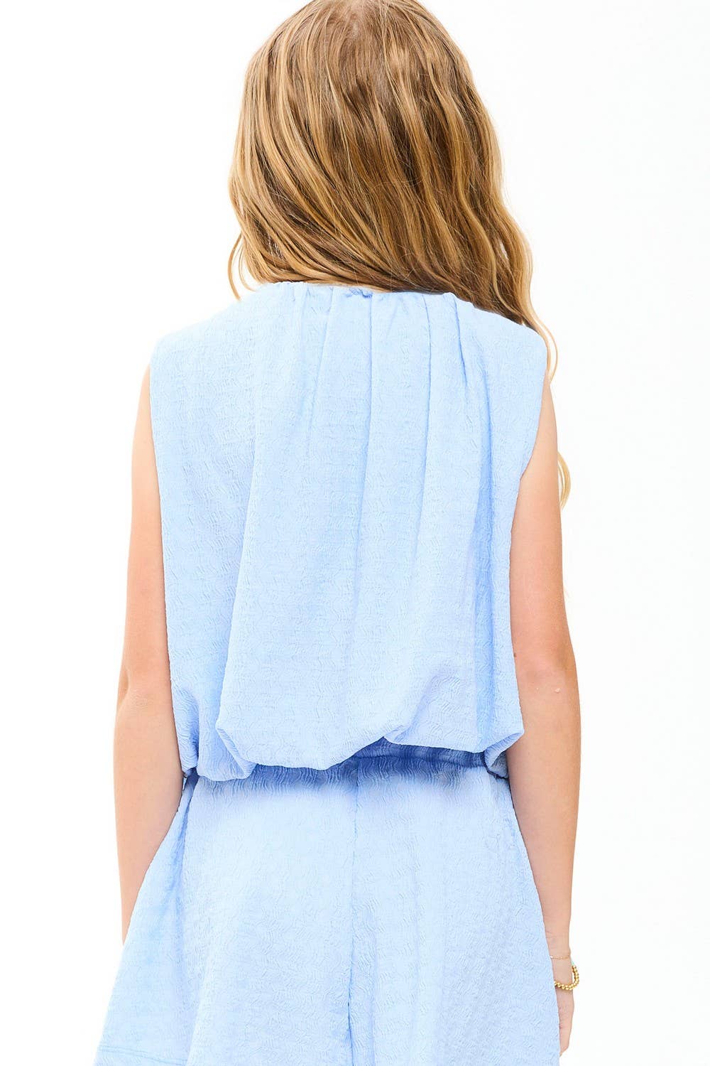 Curly Sleeveless Bubble Set