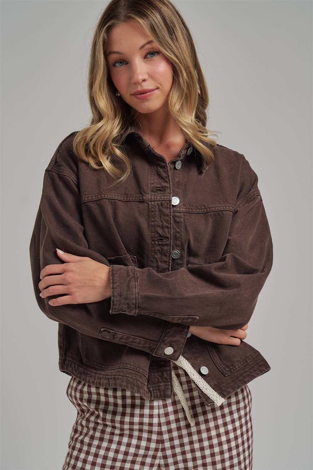 WASH FALL JACKET BIG FRONT PATCH POCKETS