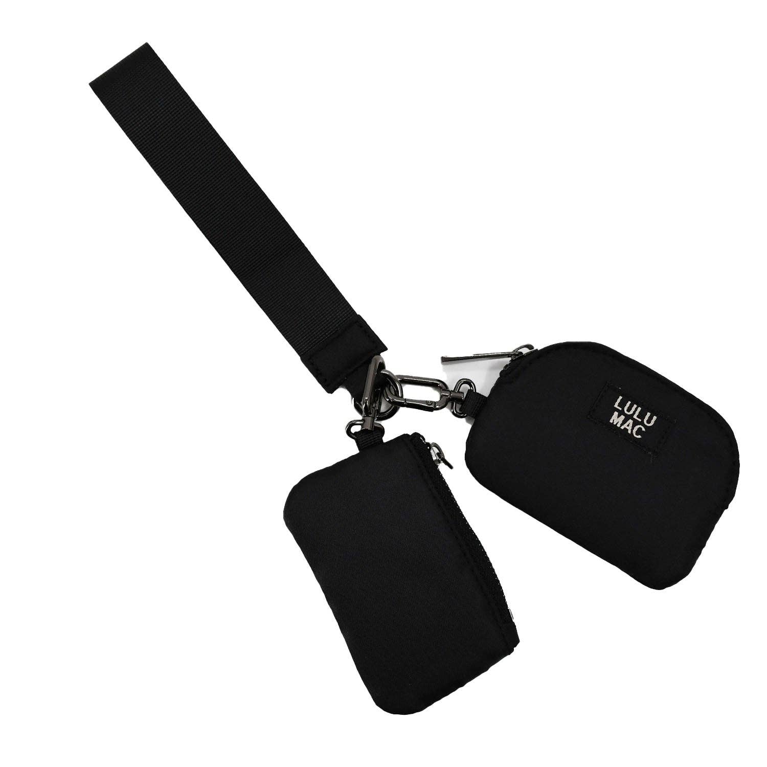 Black/Black Lulu Mac Wristlets
