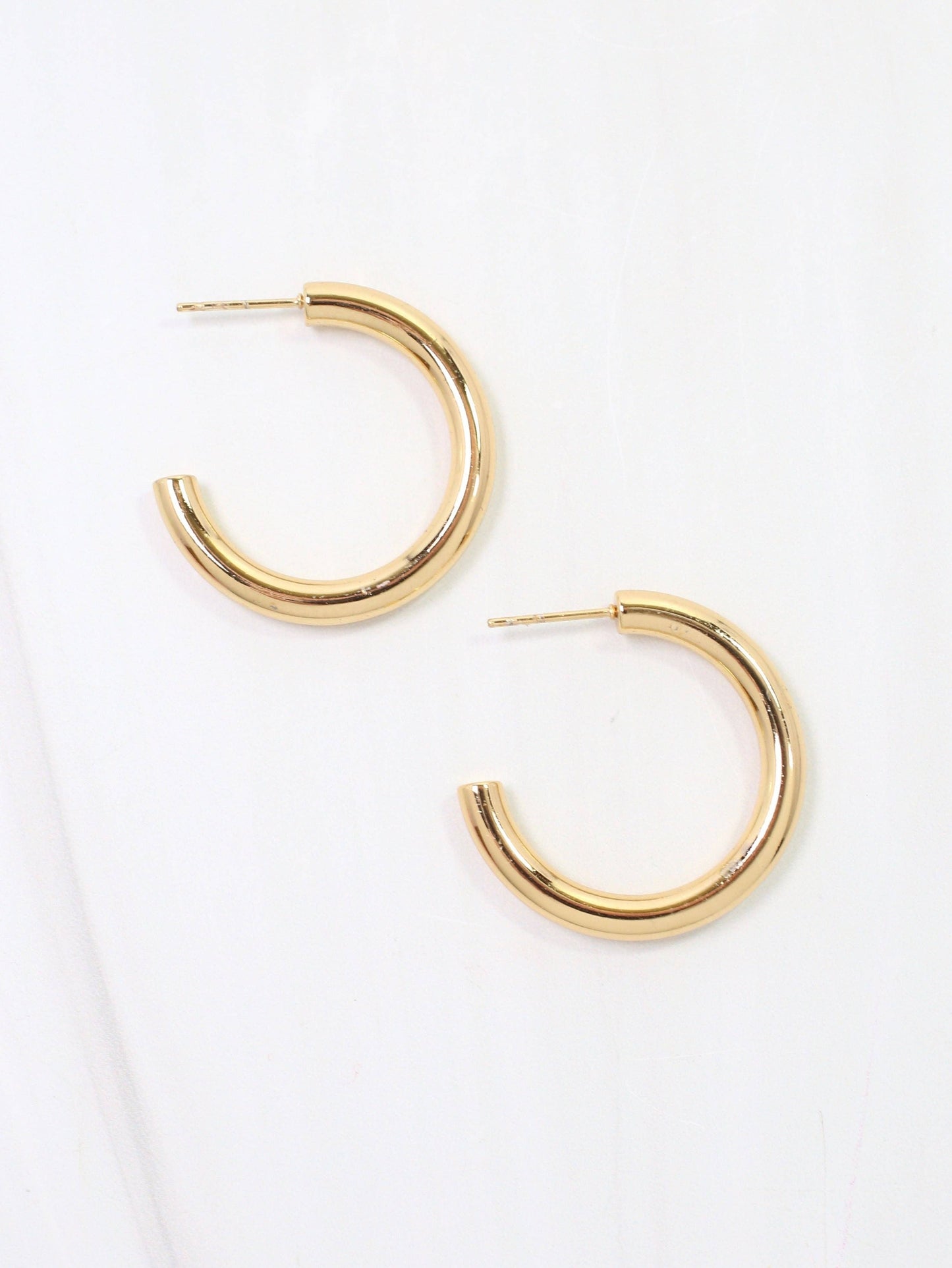 Dalles Hoop Earring WP Gold