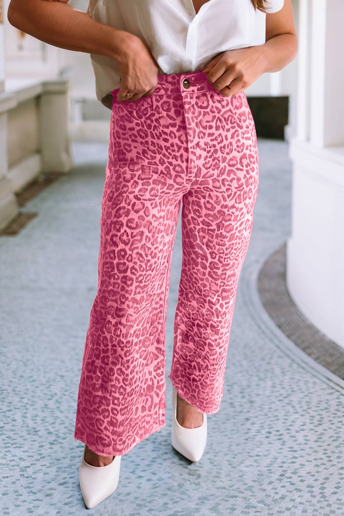 Spring Wide Leg High Waist Jeans