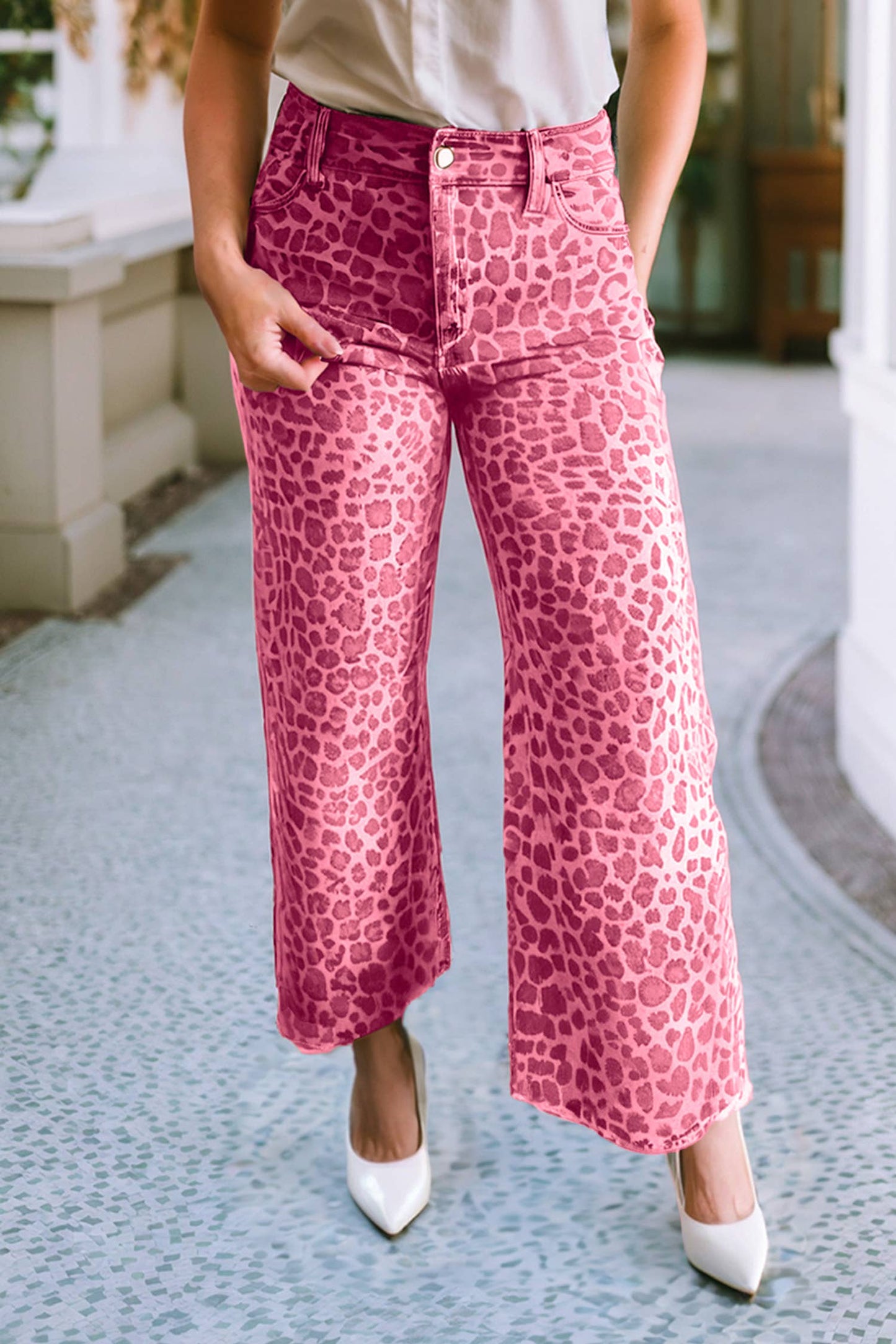 Spring Wide Leg High Waist Jeans