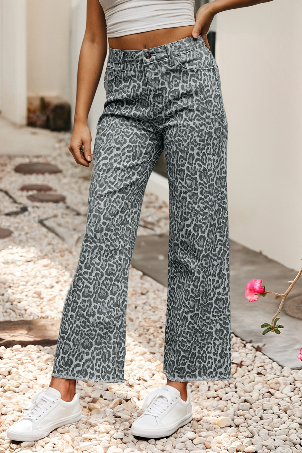 Spring Wide Leg High Waist Jeans