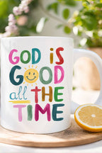 Colorful God Is Good Ceramic Mug