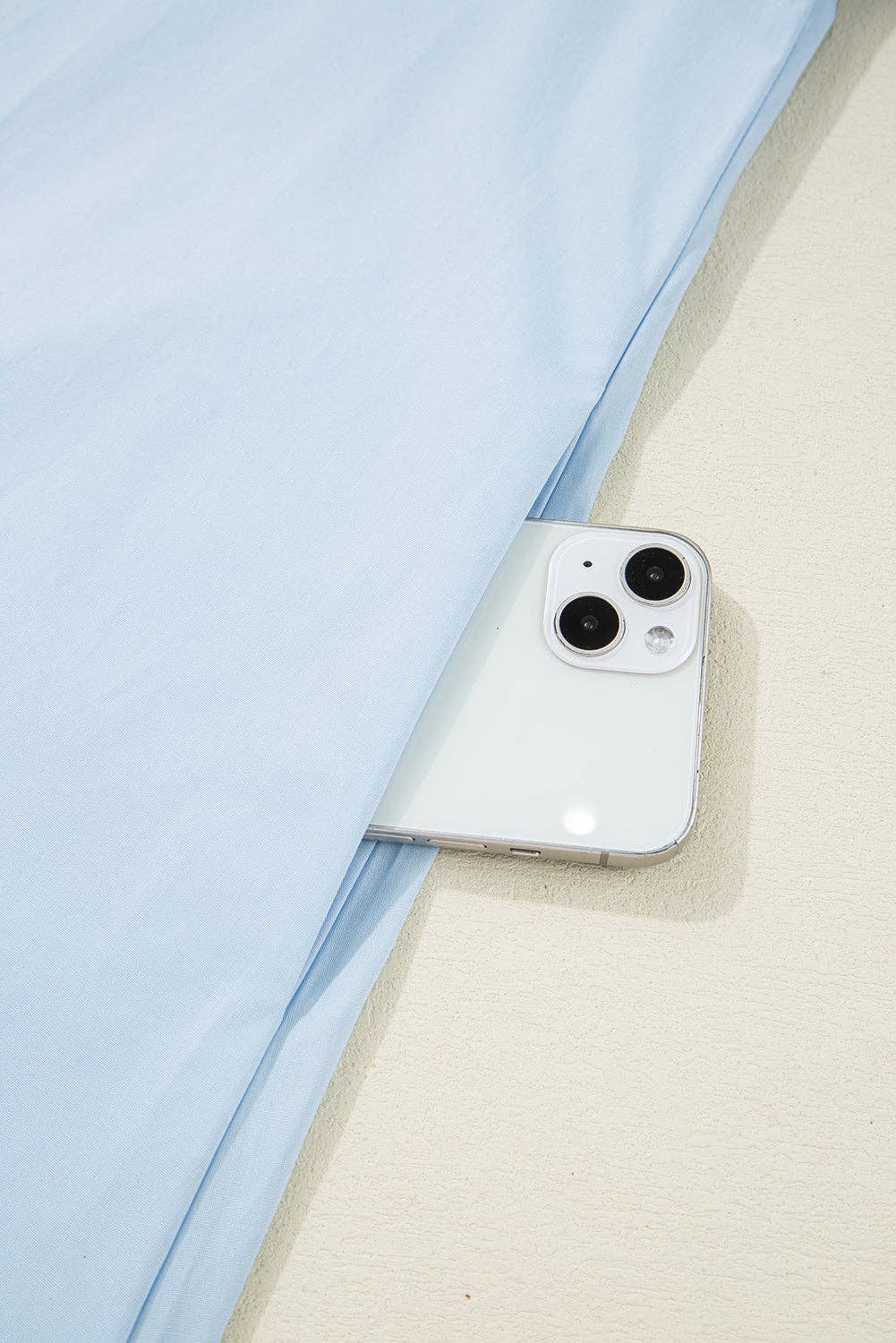 Contrast Striped V Neck Puff Sleeve Dress