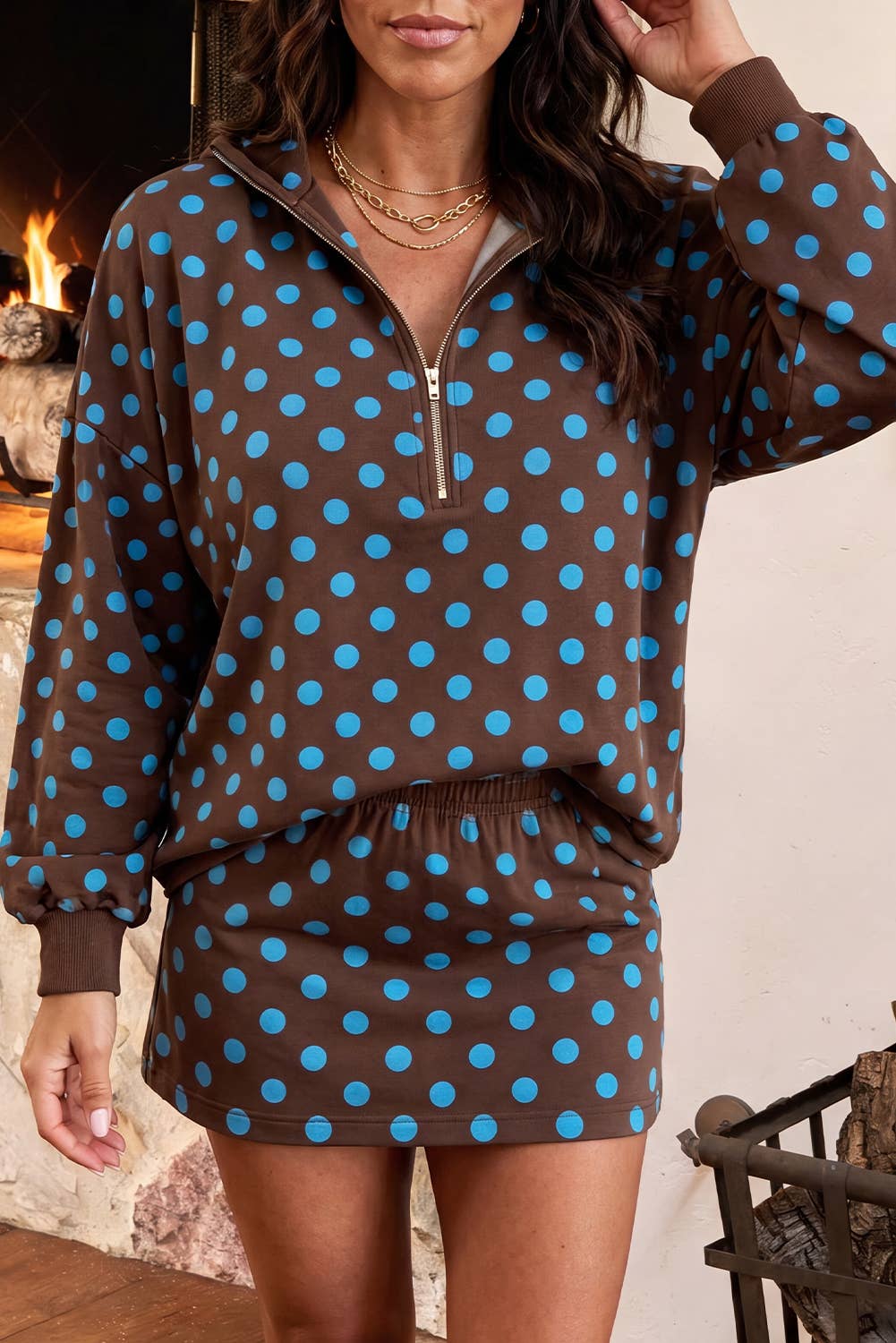 Fall Polka Dot Set