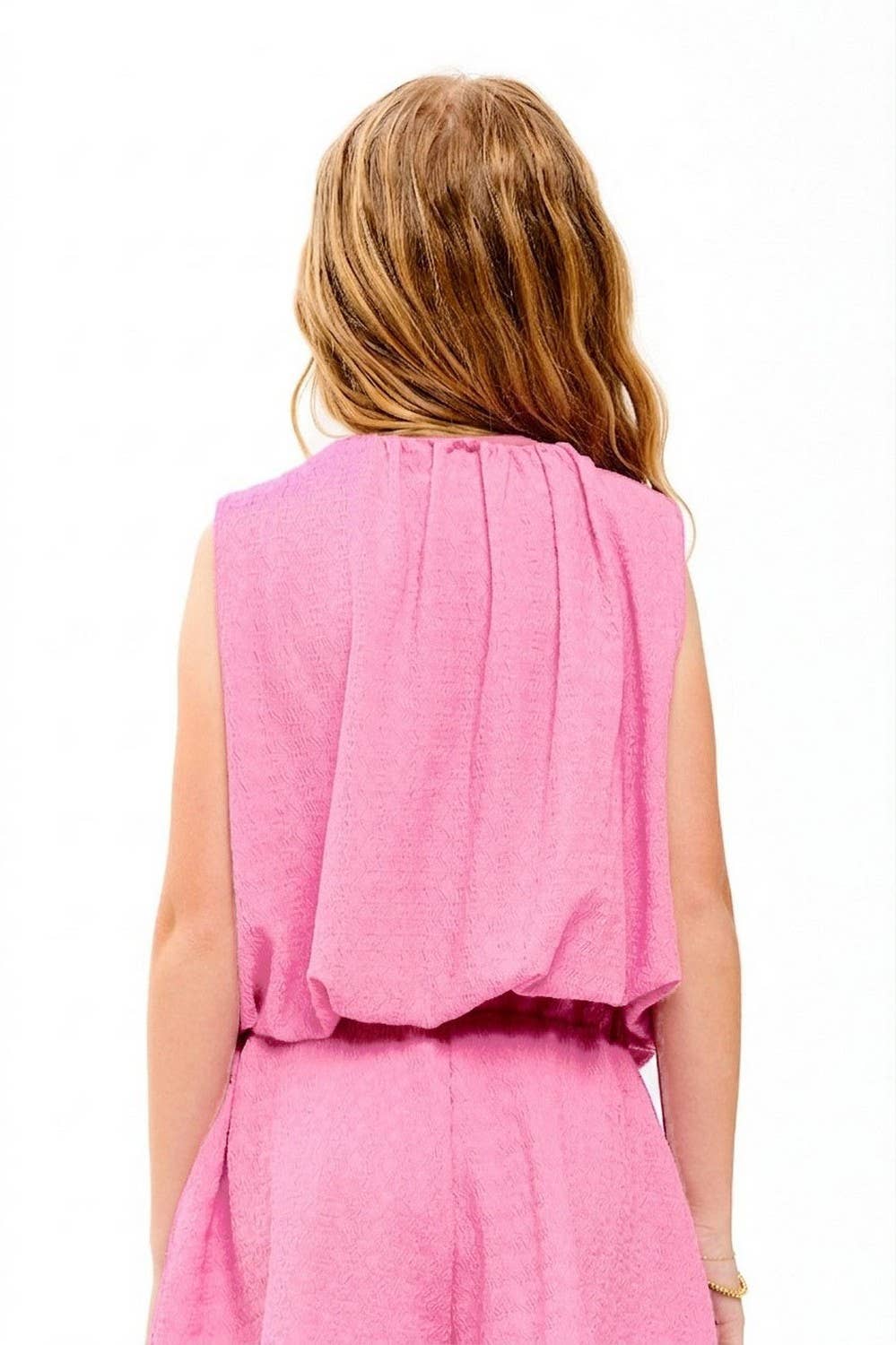 Curly Sleeveless Bubble Set