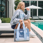 Case-Mate Carolina Blue Crochet Wave Jelly Tote Bag