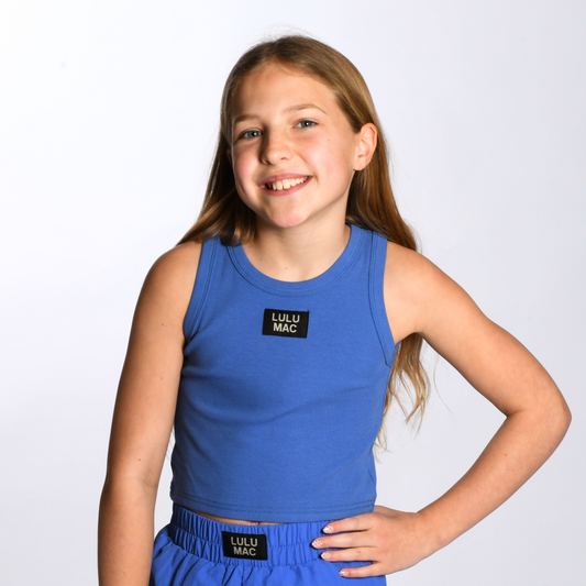 Lulu Mac Kids Solid Tank-Royal
