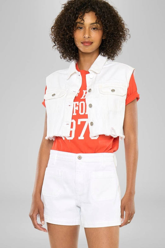 HIGH RISE A-LINE TROUSER SHORTS