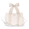 Case-Mate Latte Gingham Bow Jelly Tote Bag