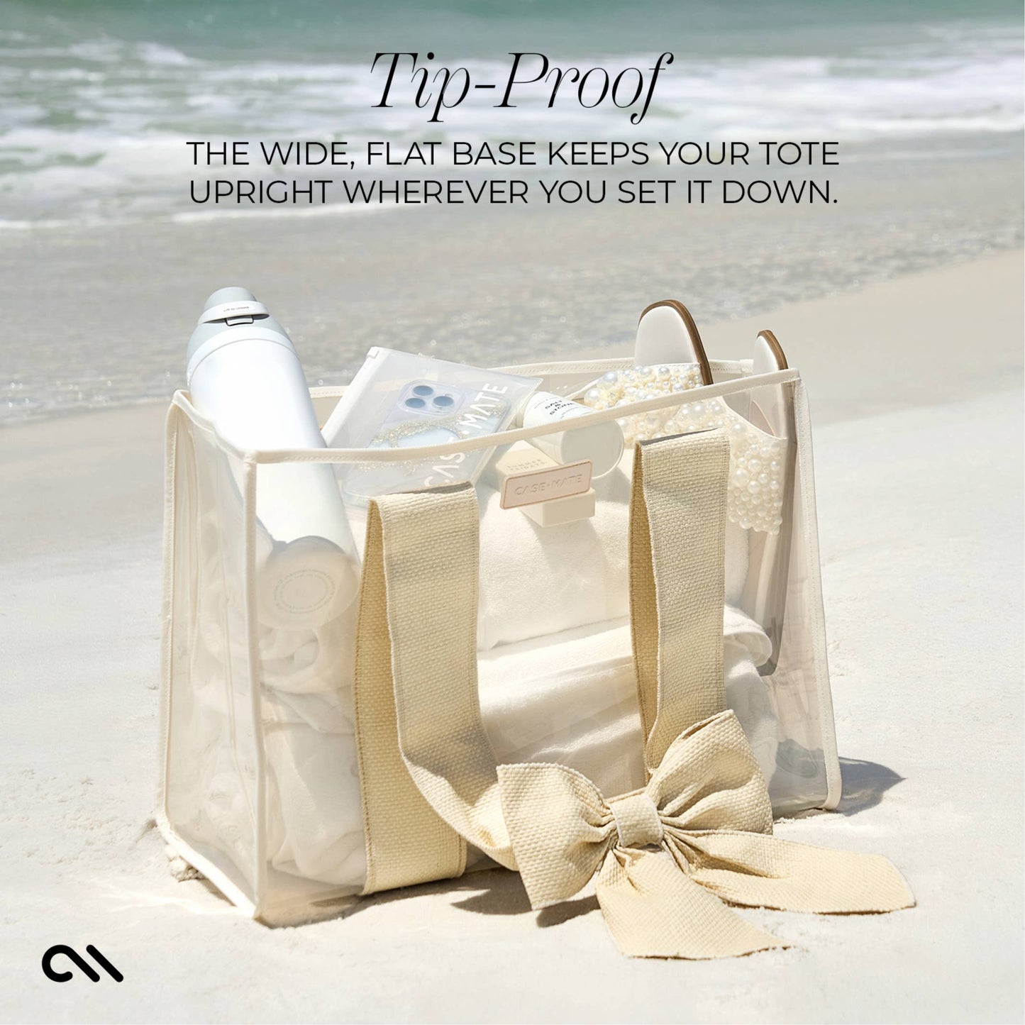 Case-Mate Ecru Raffia Tote Bag