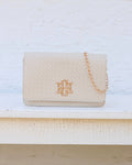 Bryn Clutch/Crossbody Woven Almond