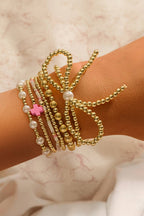 Bow Knot Pearl Beaded Bracelet