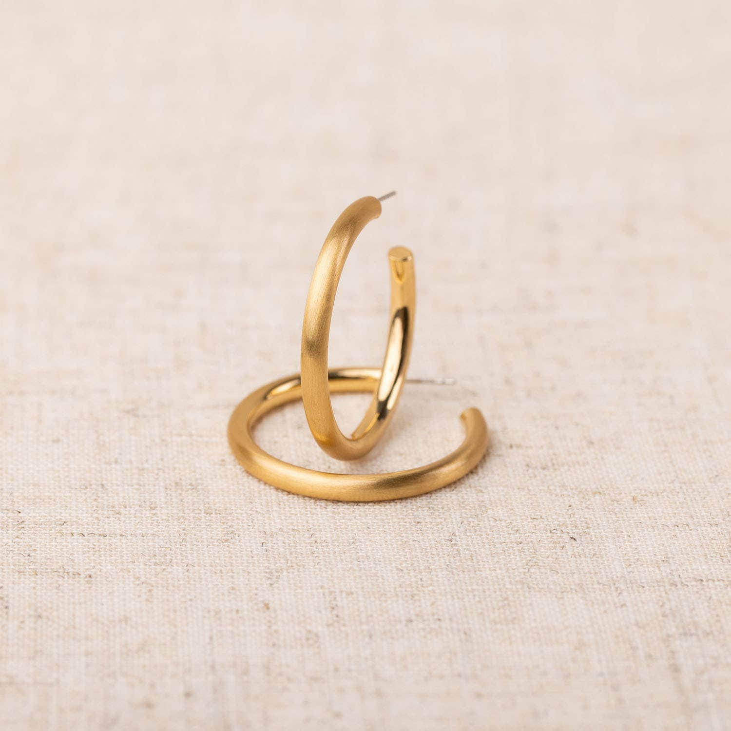 Earrings Heather Gold Brushed