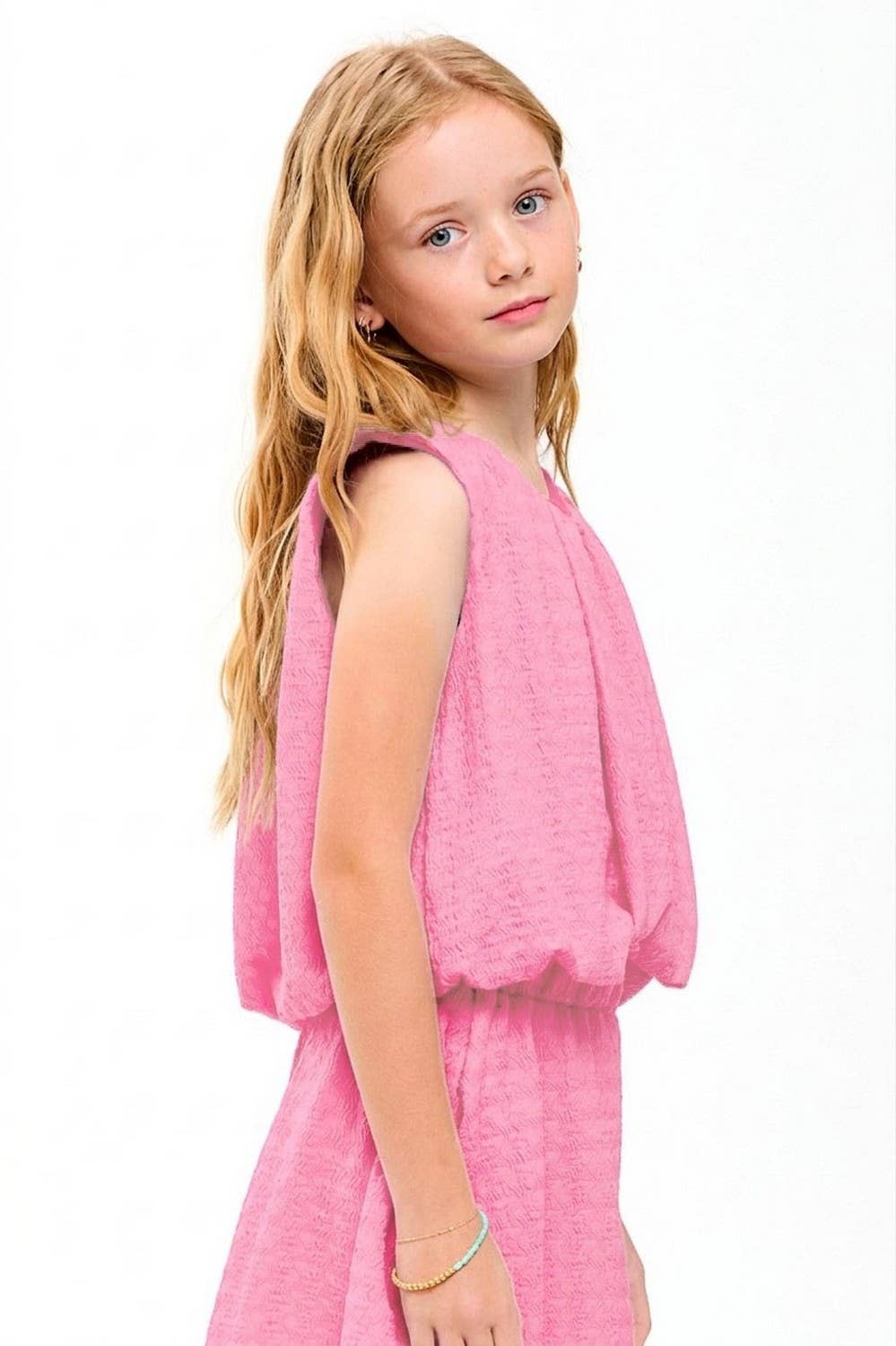 Curly Sleeveless Bubble Set