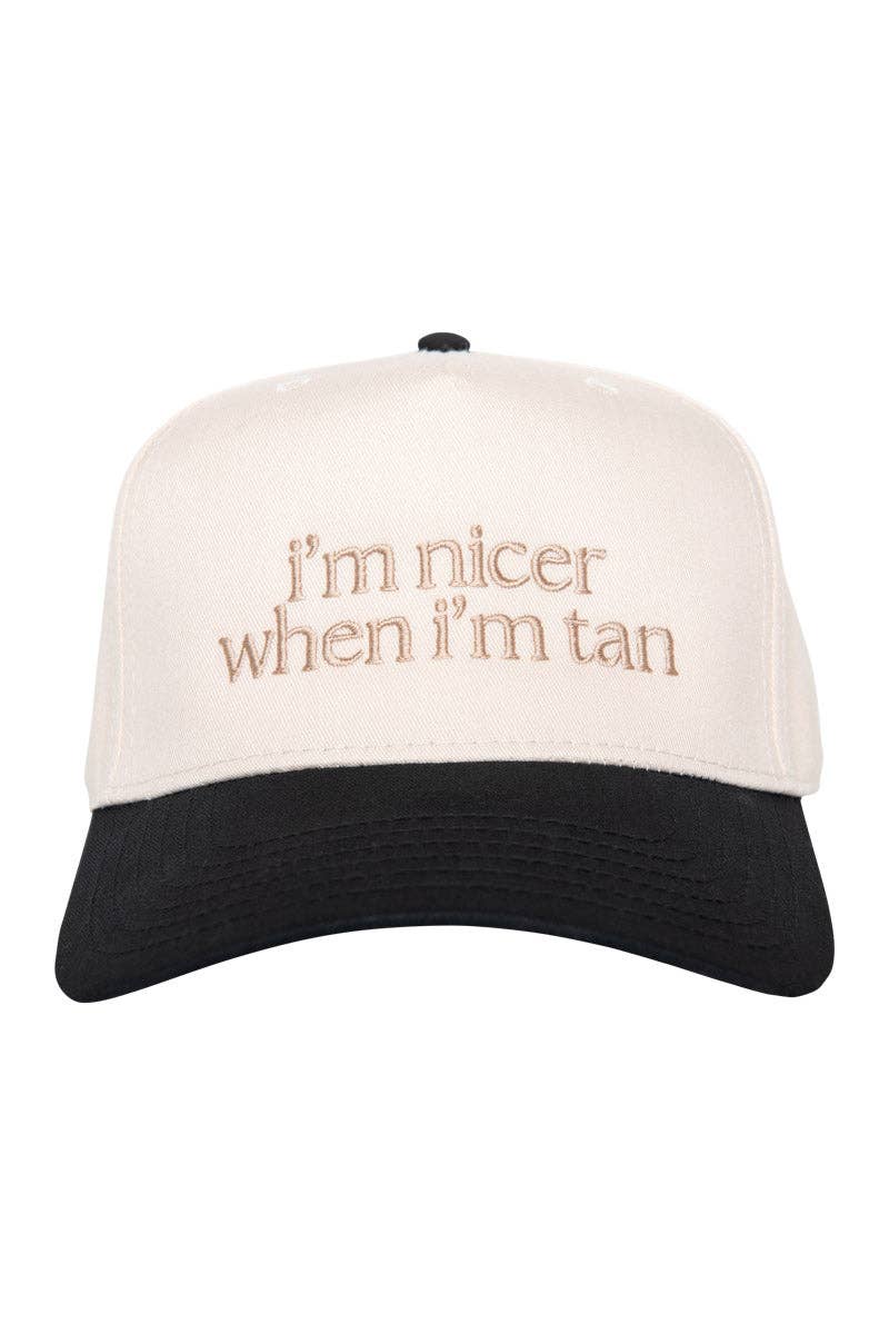 I'm Nicer When I'm Tan Two-Toned Vintage Hats