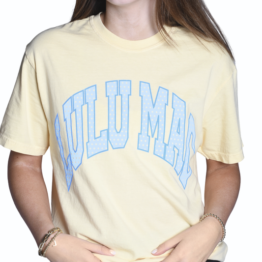 Lulu Mac Polka Dot Tee- Yellow