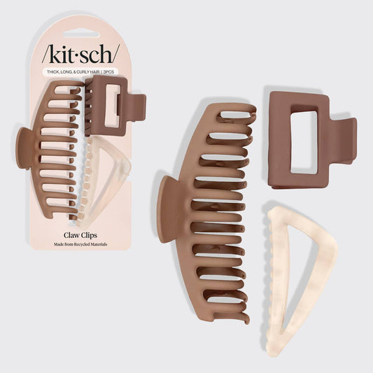 Recycled Plastic Assorted Claw Clip Set