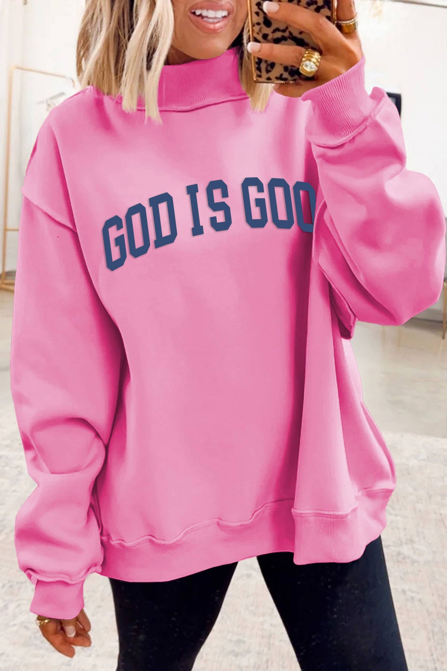 Mock Neck “God is Good”