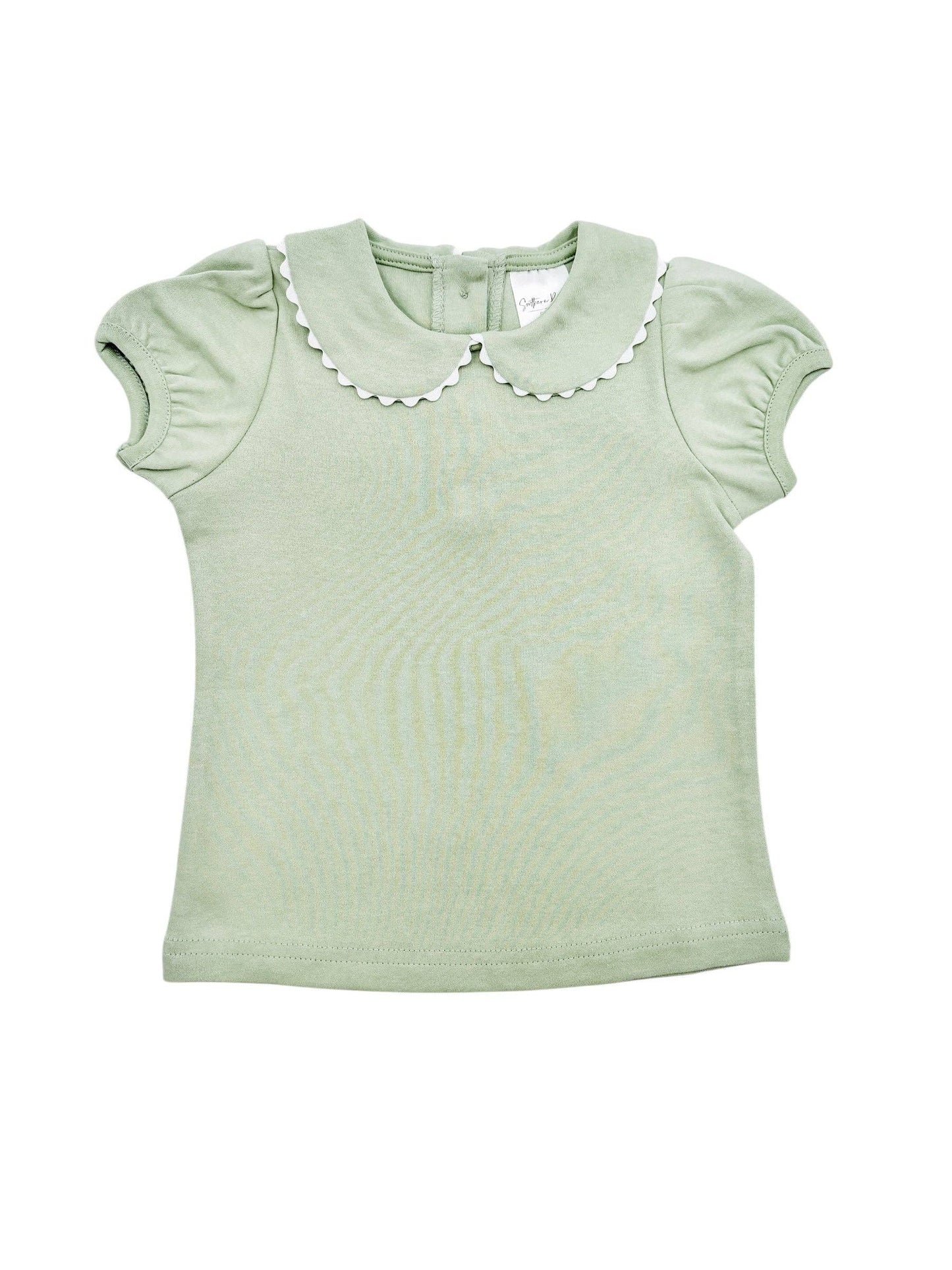 SS Scalloped Collared Shirt