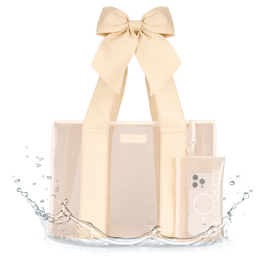 Case-Mate Ecru Raffia Tote Bag