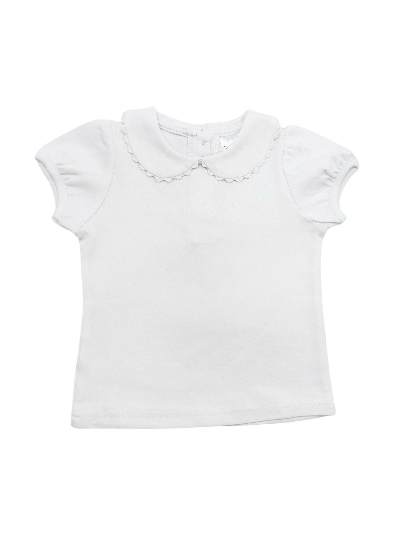 SS Scalloped Collared Shirt