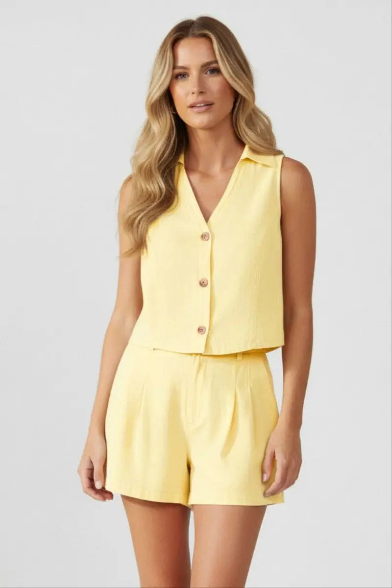 Soft Matte Cropped Vest Top