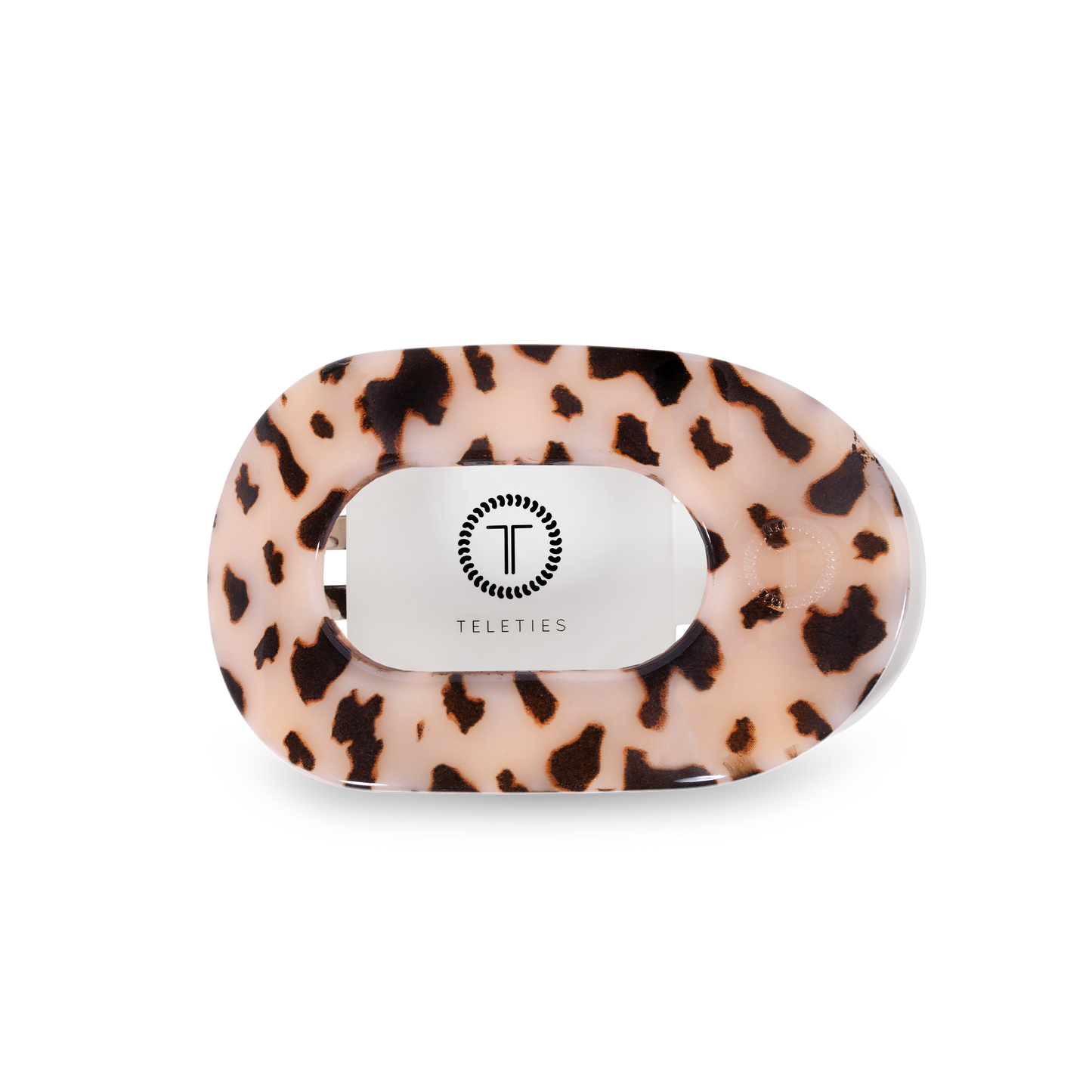 Round Flat Hair Clip | Small | Blonde Tortoise