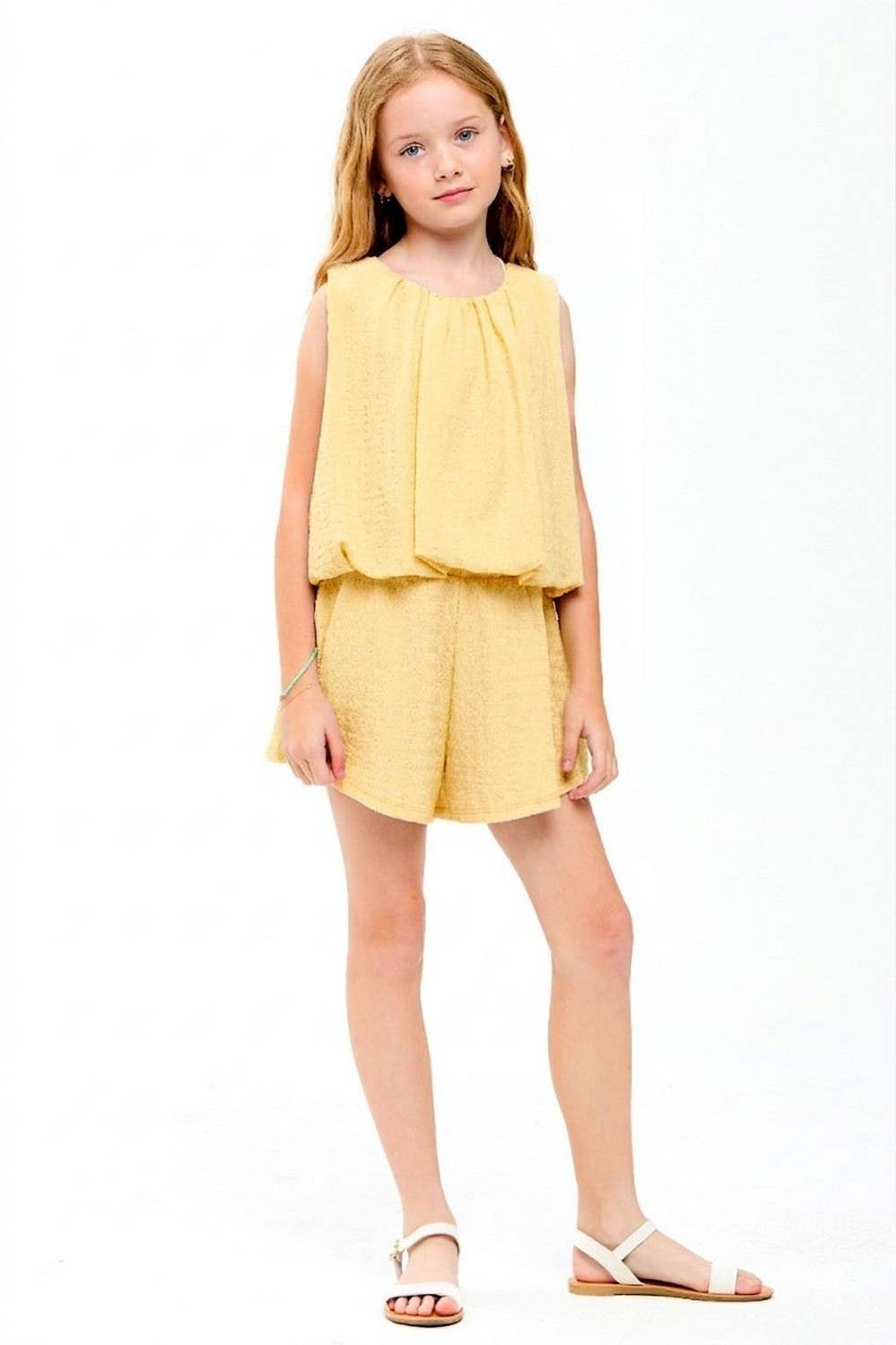 Curly Sleeveless Bubble Set