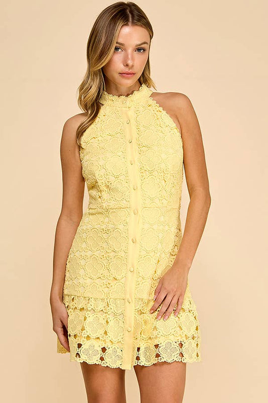 The Lace Ruffle Dress