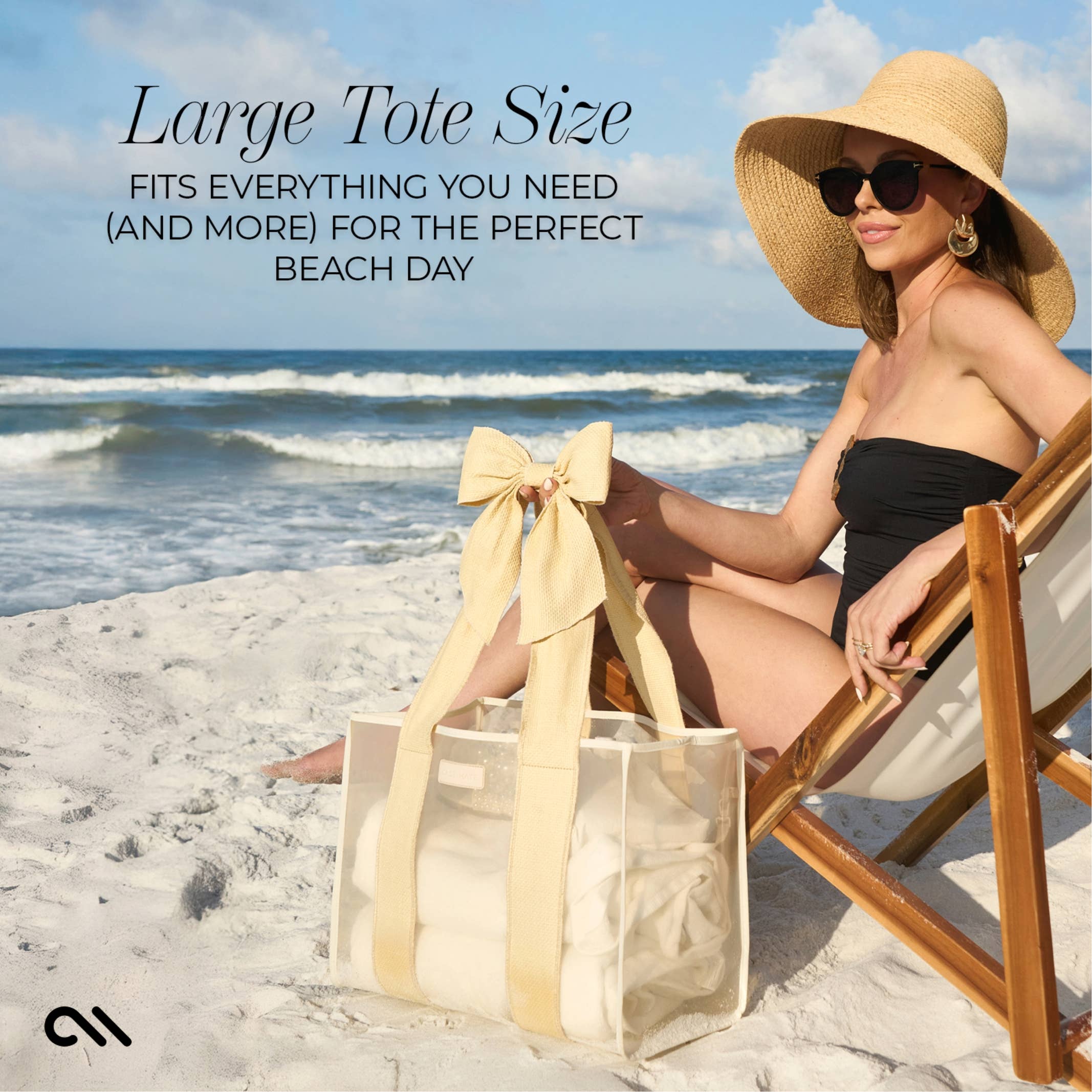 Case-Mate Ecru Raffia Tote Bag