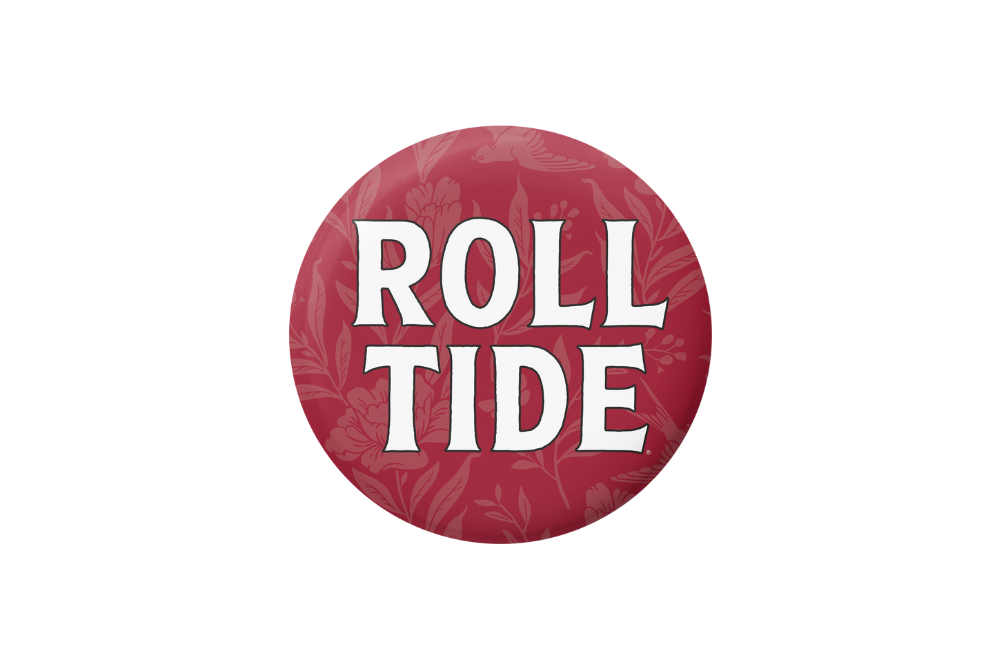 Alabama Roll Tide Floral Button