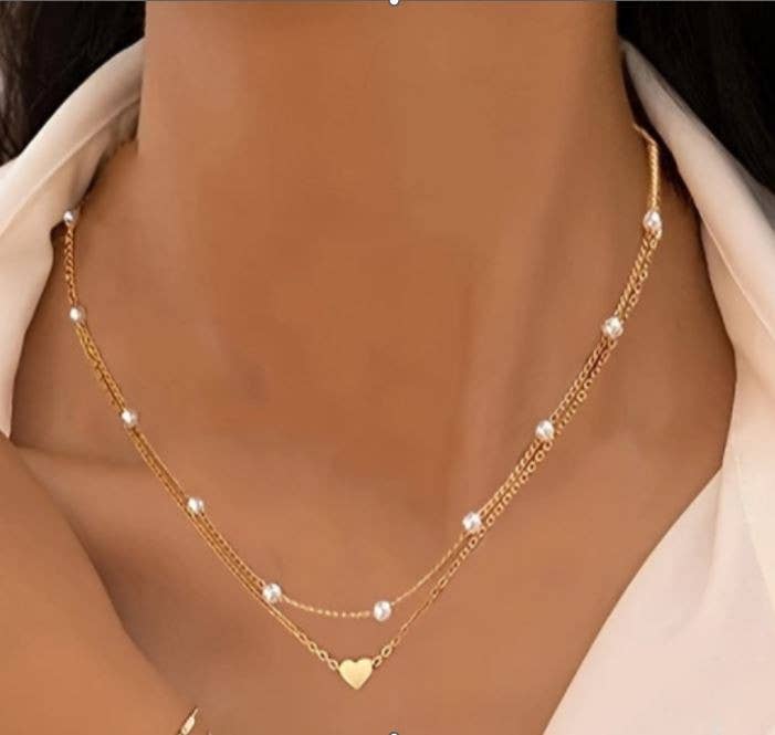 HEART LAYERED NECKLACE