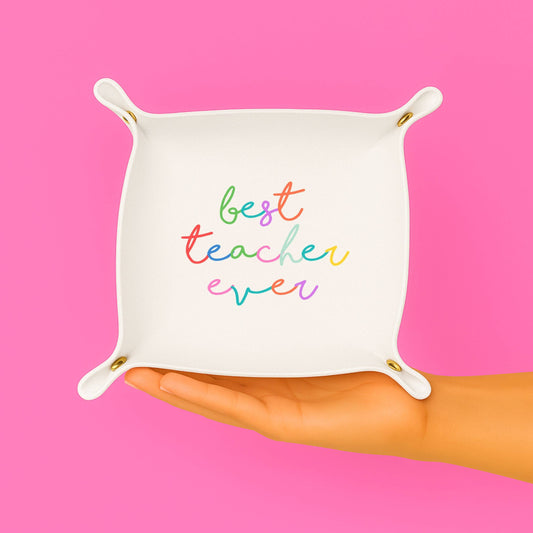 Best Teacher Ever Gift Tray