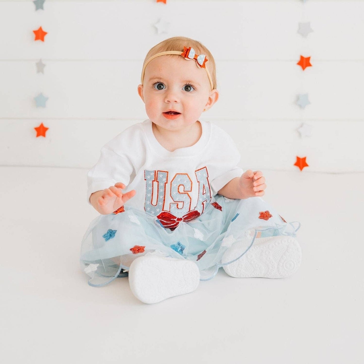 USA Sequin Stars Tutu Skirt - Fourth of July - Kids Clothing