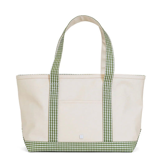 Medium Tote-Gingham Moss