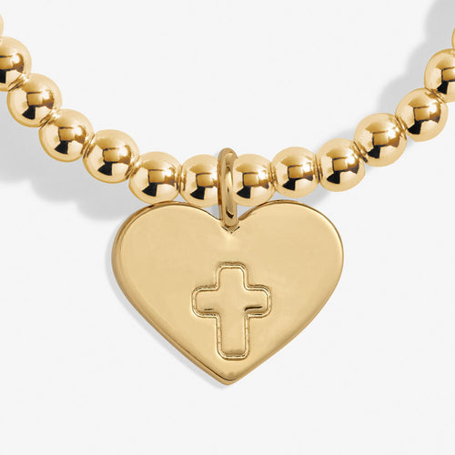 A Little 'Blessing' Bracelet In Gold-Tone Plating