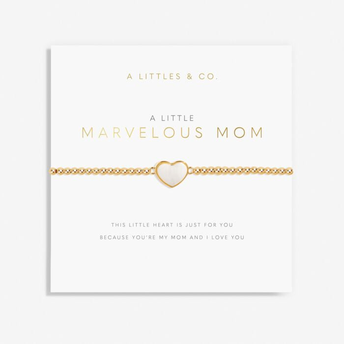 Gold A Little 'Marvelous Mom' Bracelet