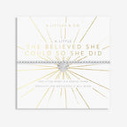 A Little 'She Believed She Could So She Did' Bracelet